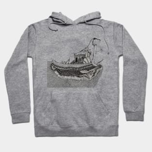 Ship pattern Hoodie